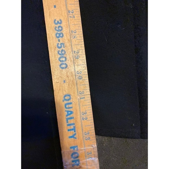 Ralph Lauren Womans 16 Long Wool Winter Coat Plus Size Single Breasted Black XL - Picture 14 of 14